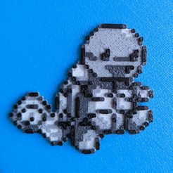 1000002622.jpg Free STL file Squirtle sprite - single extruder print・3D print object to download