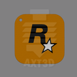 RockstarLogo.png Rockstar Games Logo Keychain