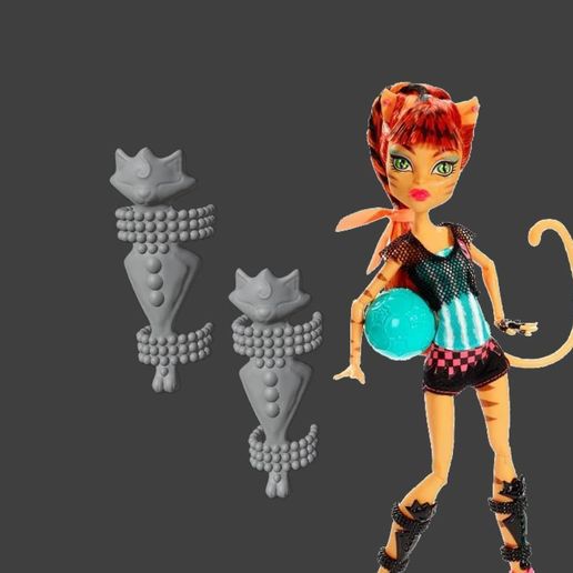 Toralei Ghoul Sports shin guards replacements 3D model