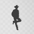 Capture.png Cowboy Leaning Silhouette