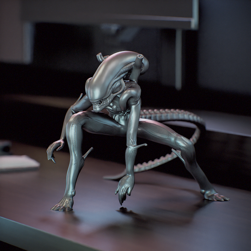 👽 Alien Xenomorph Separated by pieces - Alien Xenomorph 30cm separated ...