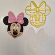 Vi fy Ze > Fichier STL Découpeur de fondant Minnie Mouse・Modèle à imprimer en 3D à télécharger