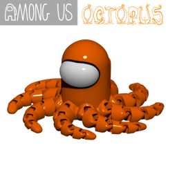OCTO1.jpg STL file AMONG US - OCTOPUS・3D print design to download, Ozvald3D
