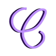 C_linotype_manuscrit_majuscule_alphabet.stl handwritten typography