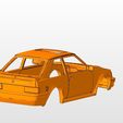 back.jpg ford escort mk4 rs turbo series 2 BODY SHELL FOR 1:10 RC CAR STL FOR 3D PRINTING