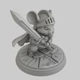 COMP3-3.jpg Mouse Warrior - Miniatura para impressão 3D | DnD & RPGs de mesa