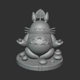 totoro_meditation_re3.png Zen Totoro Sitting Pose | STL 3D Print Model