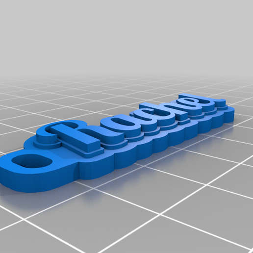 Rachel Keychain 3D model