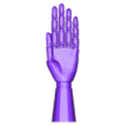 Mannequin Hand Low Poly.obj Mannequin Hand for Drawing Artist