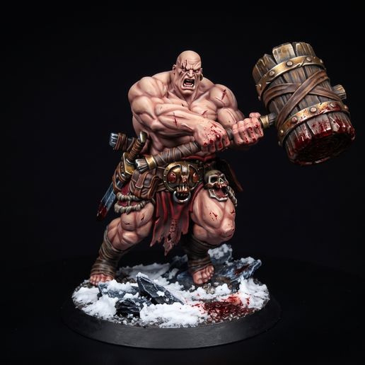 Goliath Brute – Fantasy Miniature STL (32mm Tabletop RPG)