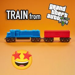 gta5_train_text.jpg Archivo STL Tren de juguete de GTA5 y BRIO compatible con IKEA・Modelo para descargar e imprimir en 3D