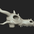 02.png Dragon Skull - Medieval Fantasy Fossile Printable STL