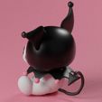 kuromi-costas.jpg Kuromi Statue sitting - Hello Kitty