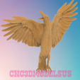 4.png Golden eagle,3D MODEL STL FILE FOR CNC ROUTER LASER & 3D PRINTER