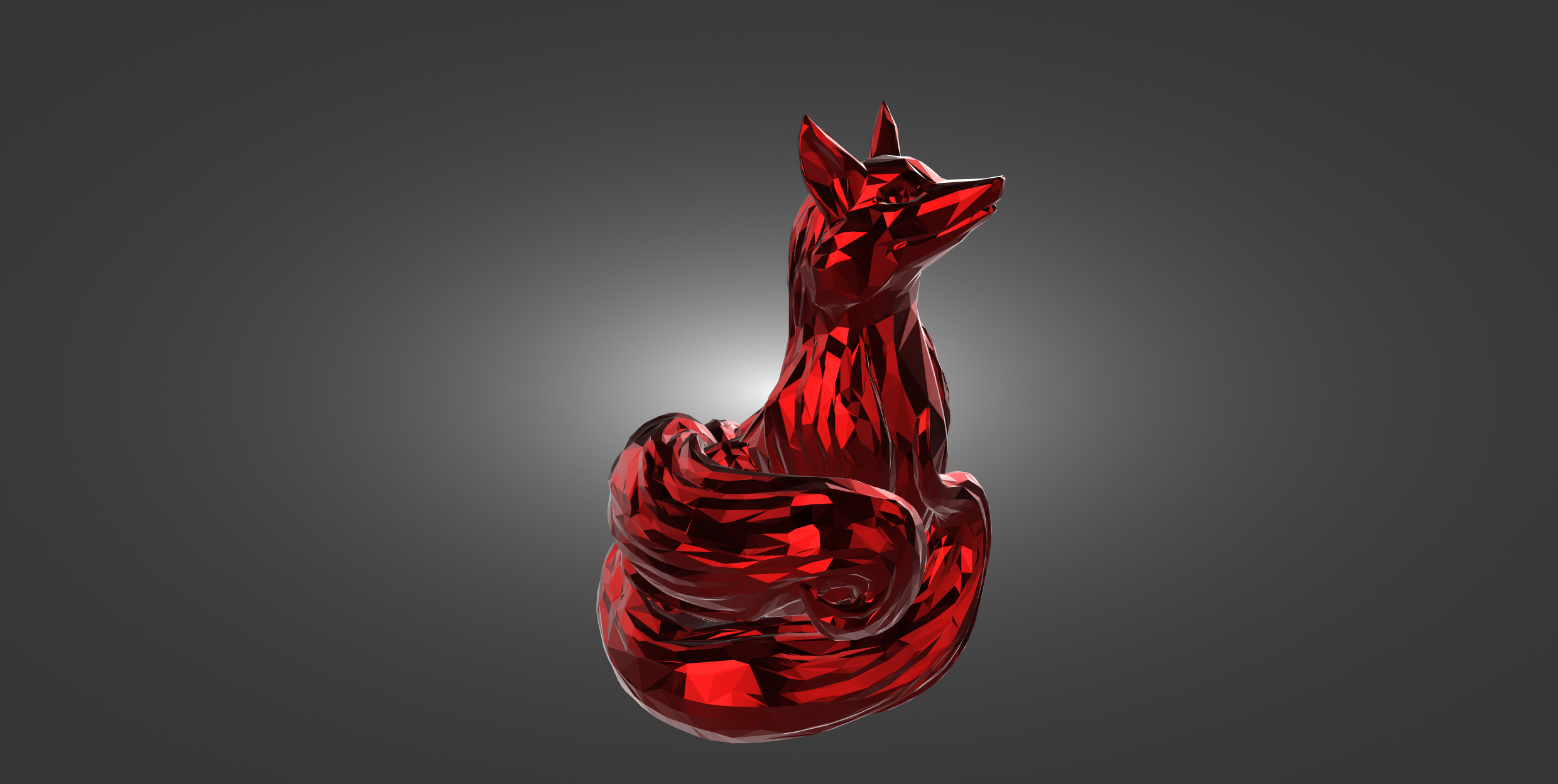STL file Fox low poly・Model to download and 3D print・Cults