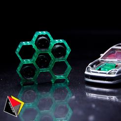 0151_Rims_Rack_Bee_Style_0151-2.jpg STL file 10" Rims Rack Bee Style Diorama's Garage 1/64 Scale・3D print model to download