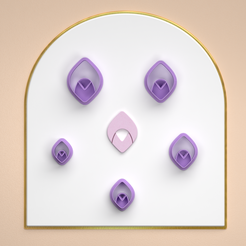 oval-eulitec.com-Vista-actual.png 3D file Polymer clay cutter Oval bet in 5 sizes and 2 cut version/geometric earrings/eulitec.com/-cc-copyrighted-license・3D printer model to download