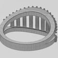 wf2.jpg Fichier STL Bague à lèvres en diamant à mailles en épingle à cheveux - tailles 7 et 8 - modèle d'impression 3D・Modèle imprimable en 3D à télécharger