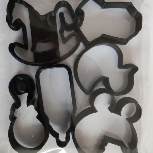 BABY SHOWER CUTTERS 3D model