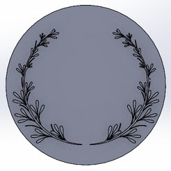 Flor-5.png STL-Datei Briefmarkenblätter 5・3D-Drucker-Vorlage zum herunterladen