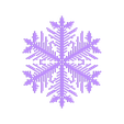 reiter40-1.6-0.7-0.002-120.stl Snowflake growth simulation in BlocksCAD