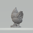 4.png Hen Sculpture 3D print model