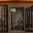5.png Joker Prison Cell Batman Dark Knight Model Book Nook STL - Shelf Insert 3D Print Model