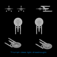 _preview-triumph.png Federation class dreadnought and derivatives: Star Trek starship parts kit expansion #15