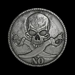 4545.jpg Archivo STL Moneda de difícil elección llavero colgante modelo de impresión 3D・Diseño de impresora 3D para descargar