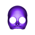face with large holes in the eyes.stl terrifying articulated mannequin mask
