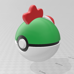 Yoshi-IG2.png Archivo STL Pokeball de Yoshi・Plan de impresión en 3D para descargar