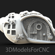 16.png 3D Model STL File for CNC Router Laser & 3D Printer Fairy Door Pack