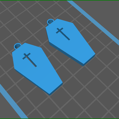 screenShot_coffin.png Fichier STL boucles d'oreilles cercueil・Plan pour impression 3D à télécharger