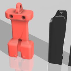 Earbud_Keychain_holder_v2.png Free 3D file Earbud holders with loop (remix)・Object to download and to 3D print, mhilliar