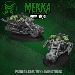 perspective.png STL file Orc Biker #1・3D printing model to download