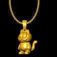 1.jpg Garfield pendant charms