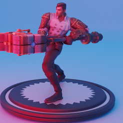 1.png STL file JAYCE ARCANE / LEAGUE OF LEGENDS MODEL - STL AND OBJ FILES FOR 3D PRINTER・3D printable design to download