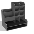 1.png Modular Pen Holder – 3D Printable Desk Organizer (STL, STEP, Fusion 360)