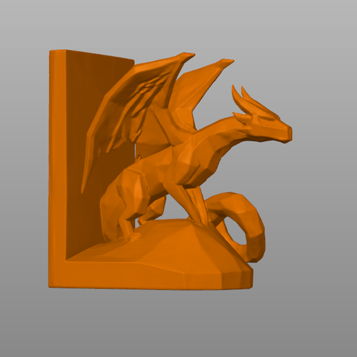 Majestic Dragon Bookends 🐉📚・ STL File for 3D printing・Cults