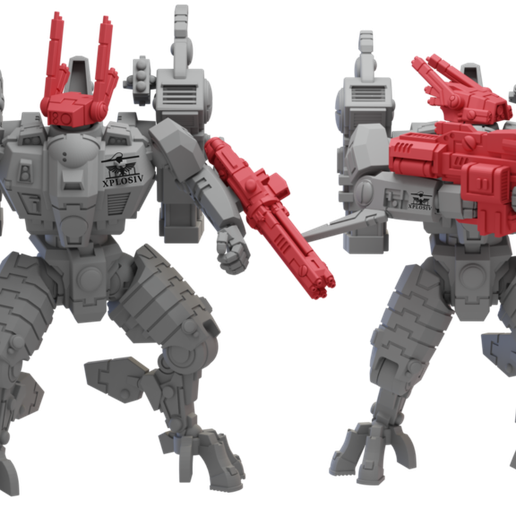 Commandant Mech Accessory Pack 2 3D model