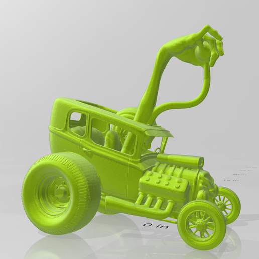 🏎️ Ed Roth Tribute Race Monster・ STL File for 3D printing・Cults