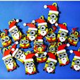 2015minions-xmas_06.jpg Minions Keychain / Magnets -Christmas cute version