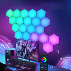 xdf.png Fichier STL Décoration gamer hexagonale・Design pour impression 3D à télécharger