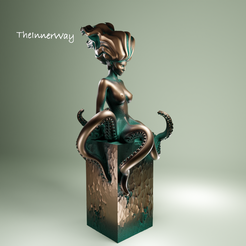 Octana01.png Файл STL Скульптура: Химера Октана・Модель 3D-принтера для загрузки