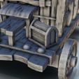 9.jpg Wooden cart on wheels with barrels 1 - Hobbit Dark Age Medieval terrain