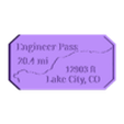 engineerpass.obj Maverick's Trail Badge Engineer Pass Lake City Colorado