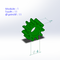 1M-11T-6x5.png STL file Spur gear module 1 teeth 11・Model to download and 3D print, Working3Dprint