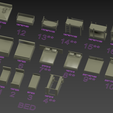 bed.png Architecture Interior Mega Pack 353 STL Models Furniture Miniature Scale 1:50 Diorama Design Dollhouse Kitbash Bundle OBJ 3MF Assets