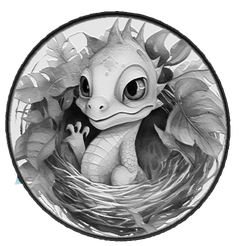55a.png LINDO BEBÉ DRAGÓN LITHOPANE -55