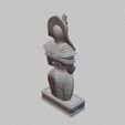 32-back.jpg Ägyptische Königin Büste | Alte Geschichte Statue | Pharao-Skulptur | Historische 3D-Kunst | Sammelbare Dekoration